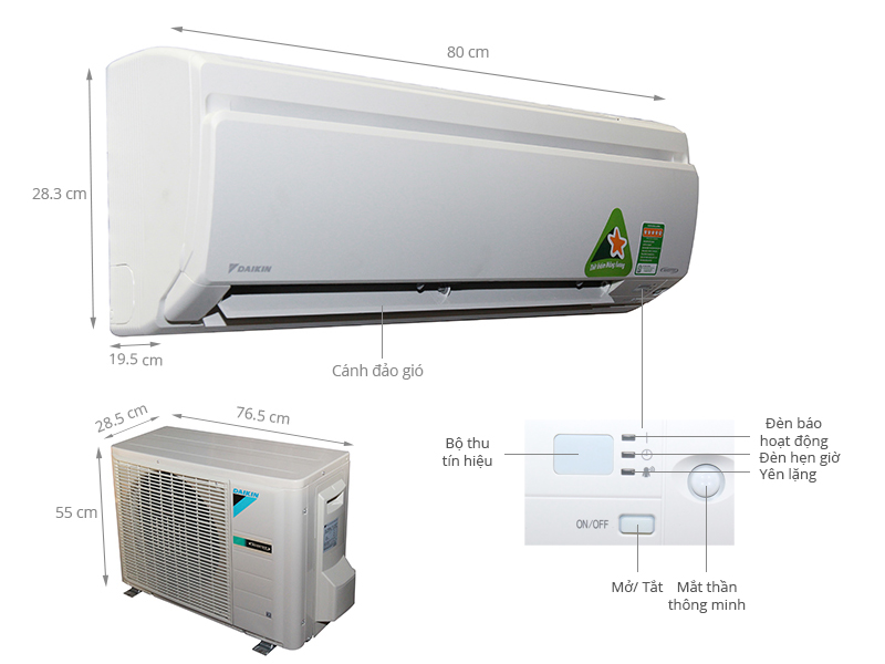 Máy lạnh Daikin được nhập khẩu nguyên chiếc từ Thailand